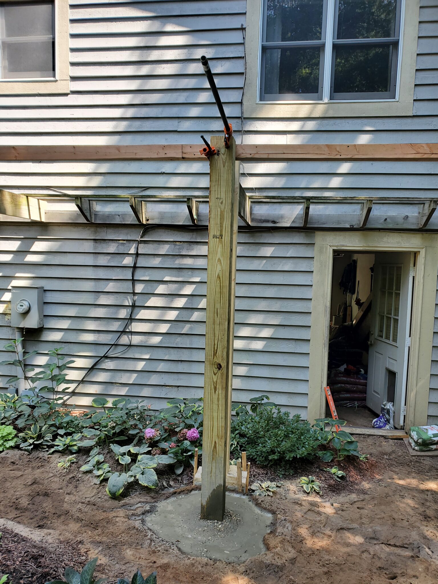 How to Set Structural Posts for a Garden Arbor - The Renaissance Garden Guy