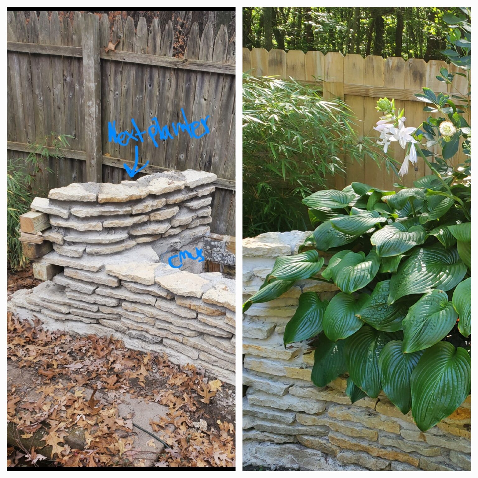 Mortared Stack Stone How to Build a Stacked and Mortared Limestone Wall - The Renaissance ...